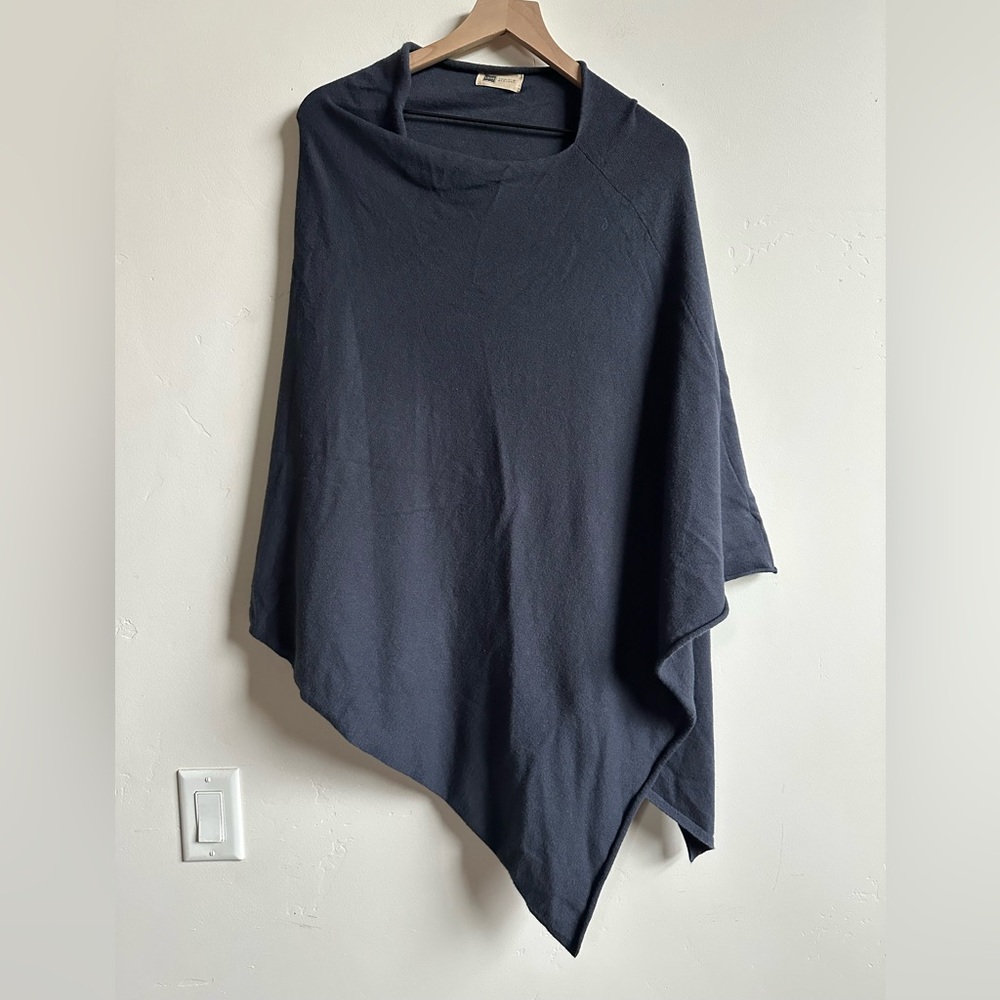 Very Cozy & Soft Dark Blue Poncho